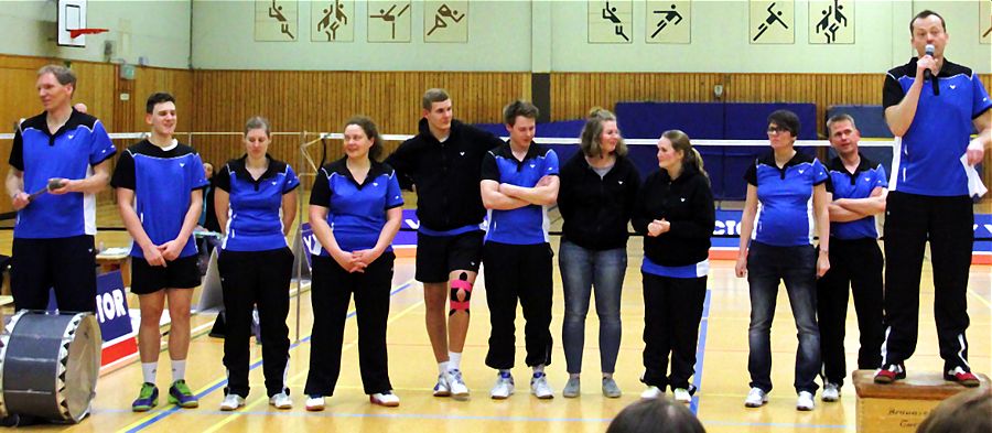 Saisonfinale des Badmintonteams des Sport-Club Itzehoe