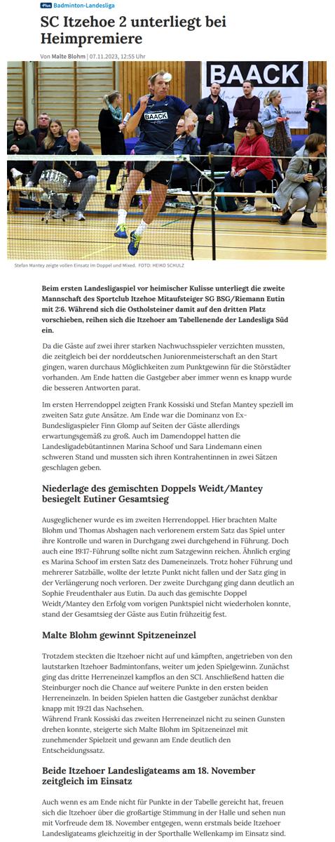 SC Itzehoe, SCI-Badminton