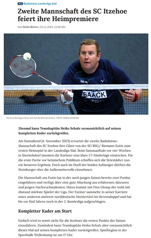 SC Itzehoe, SCI-Badminton