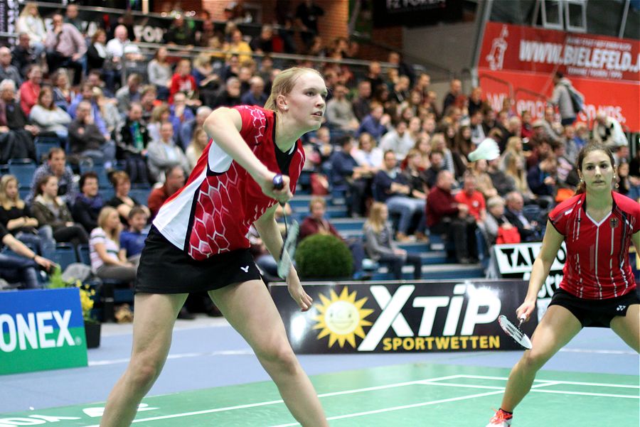 Linda Efler und Eva Janssens, © Badmintonfotos von Frank Kossiski