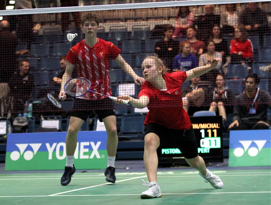 Leona Michalski und Aaron Sonnenschein, © Badmintonfotos von Frank Kossiski