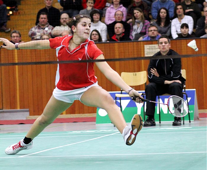 Badminton-Länderspiel Deutschland - Spanien am 26.01.2010 in Augsburg, © Fotos von Frank Kossiski